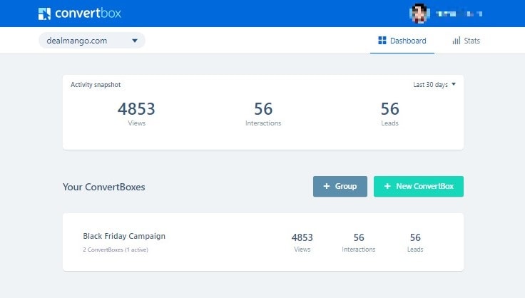 Convertbox stats
