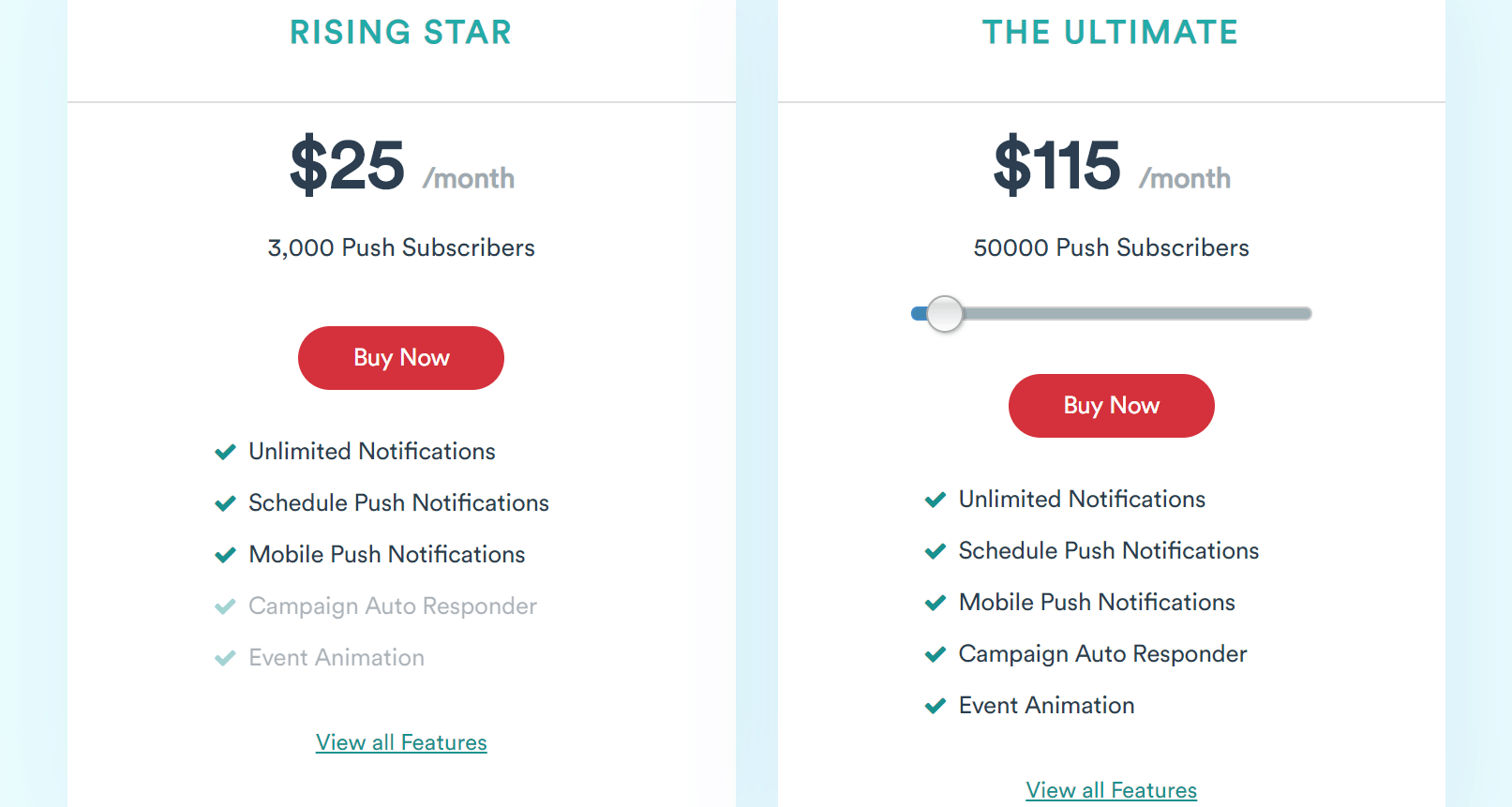 Feedify ltd regular pricing plans