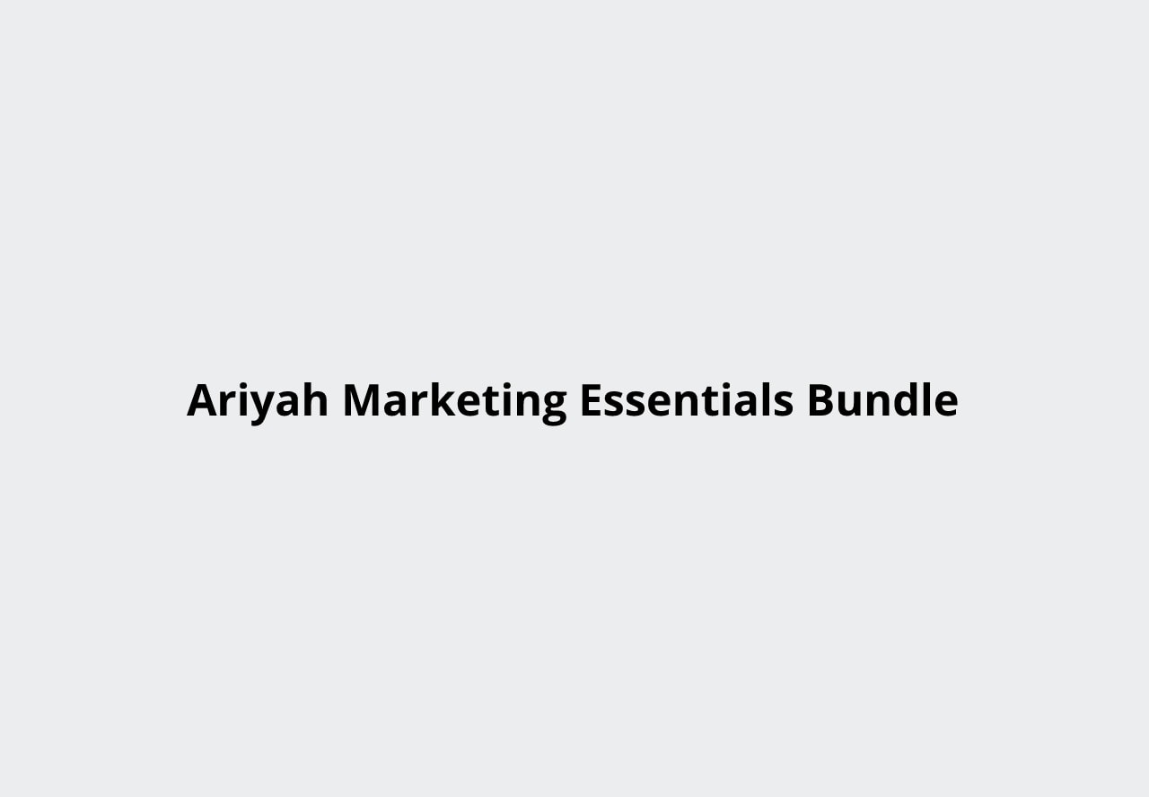 Ariyah Marketing Essentials Bundle Lifetime Deal 1 Ariyah Marketing Essentials Bundle