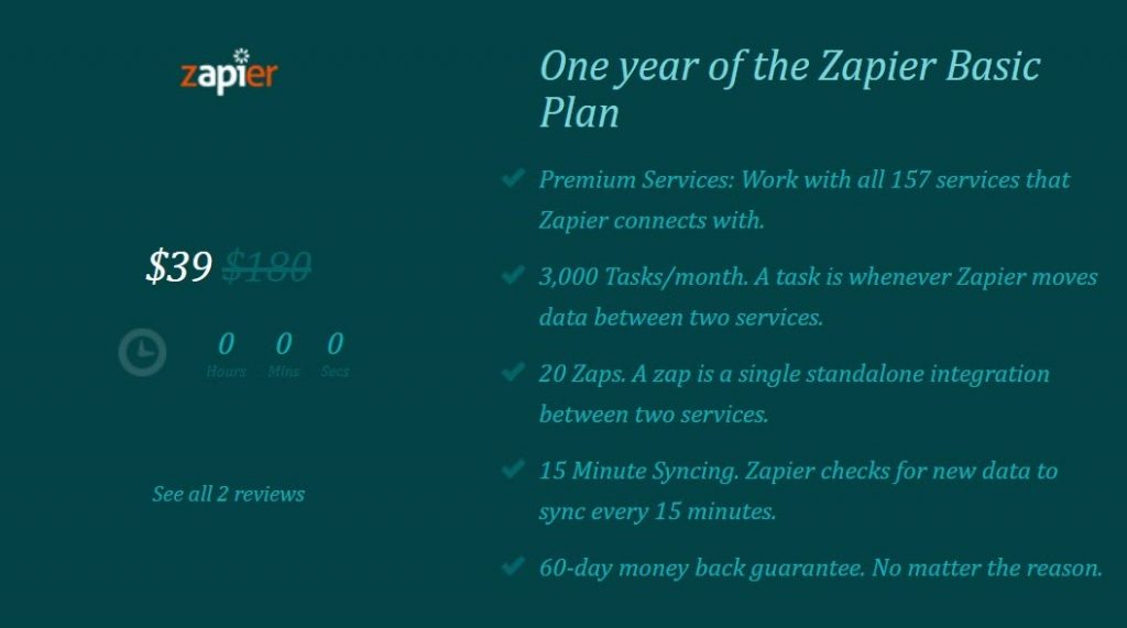Was there ever a Zapier lifetime deal ? 6