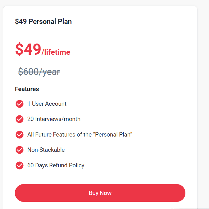 Intervue Lifetime Deal: Live Coding Interview Software 6 Intervue Pitchground Price