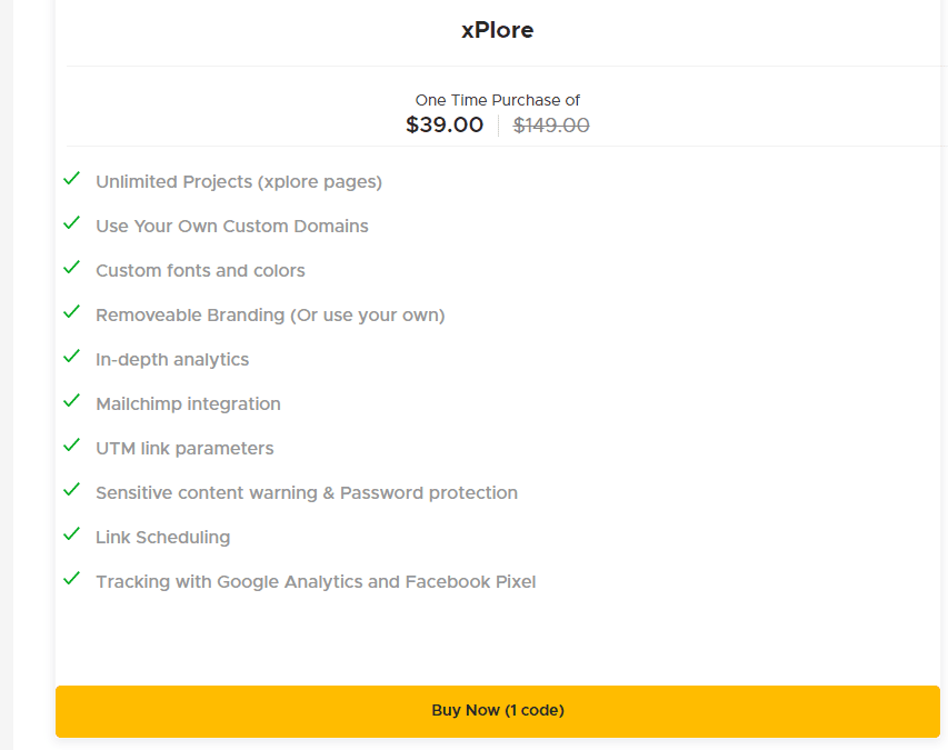 xPlore Appsumo Price 
