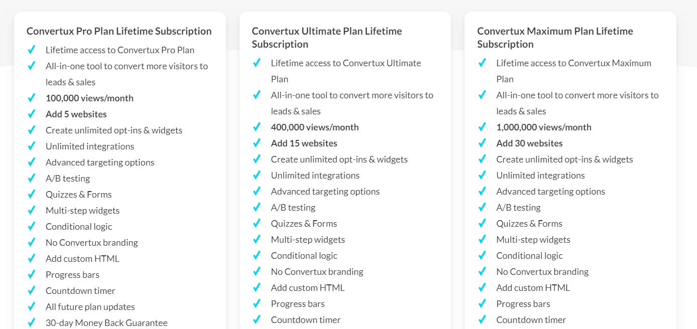 Convertux Lifetime Deal: Turn Your Visitors Into Sales 8 Convertux Deaify Price