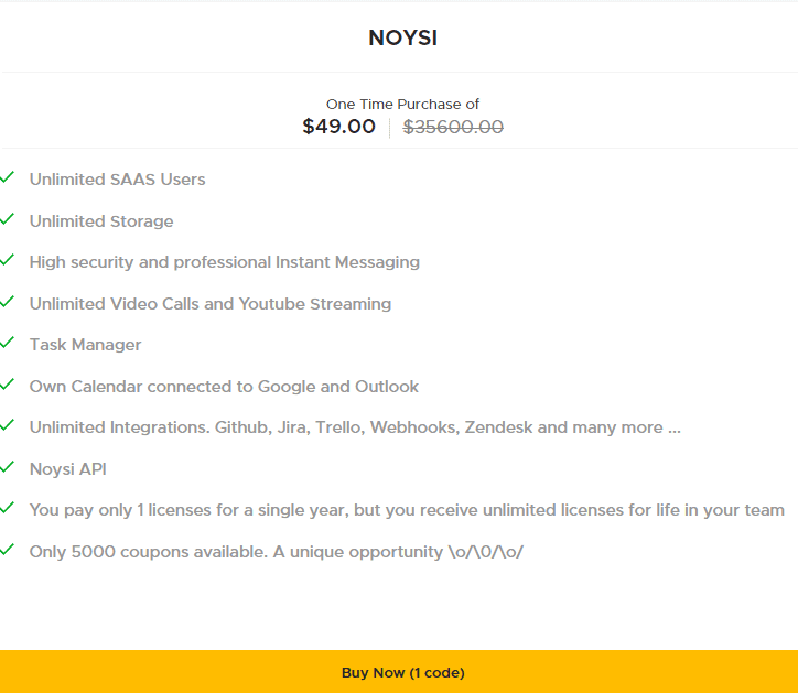 Noysi Appsumo price 