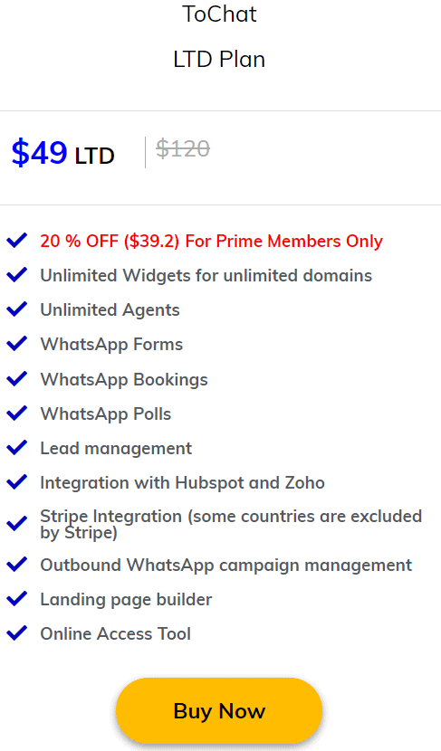 ToChat Lifetime Deal: Manage all your clients and agents from one account 4 Tochat Dealmirror price