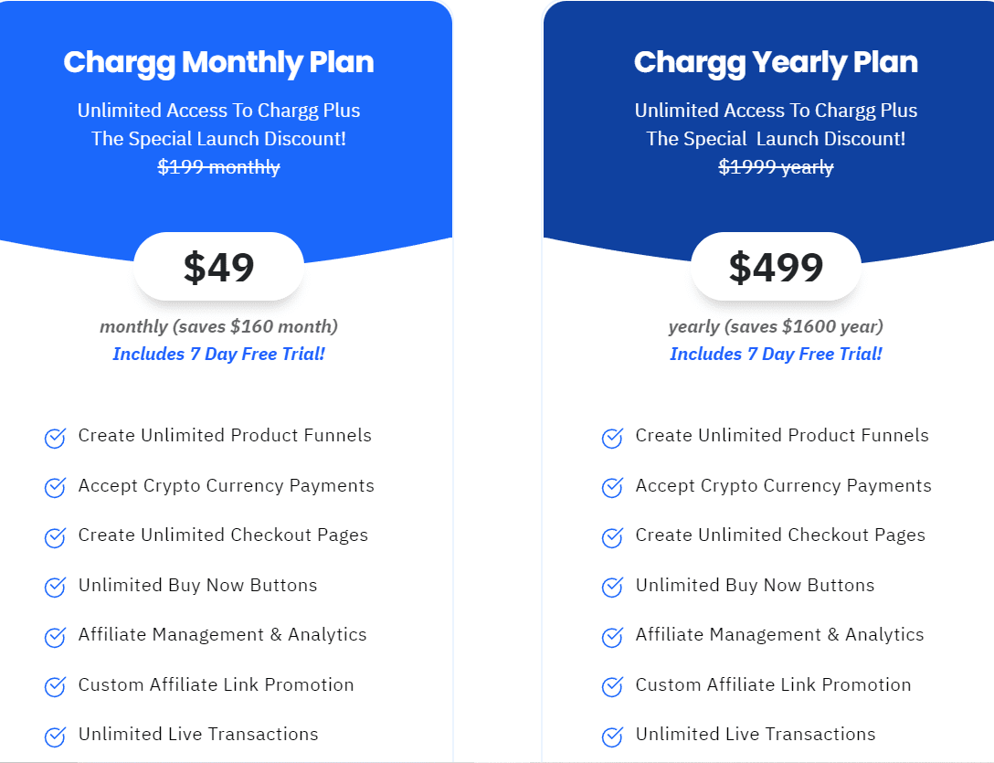 chargg price