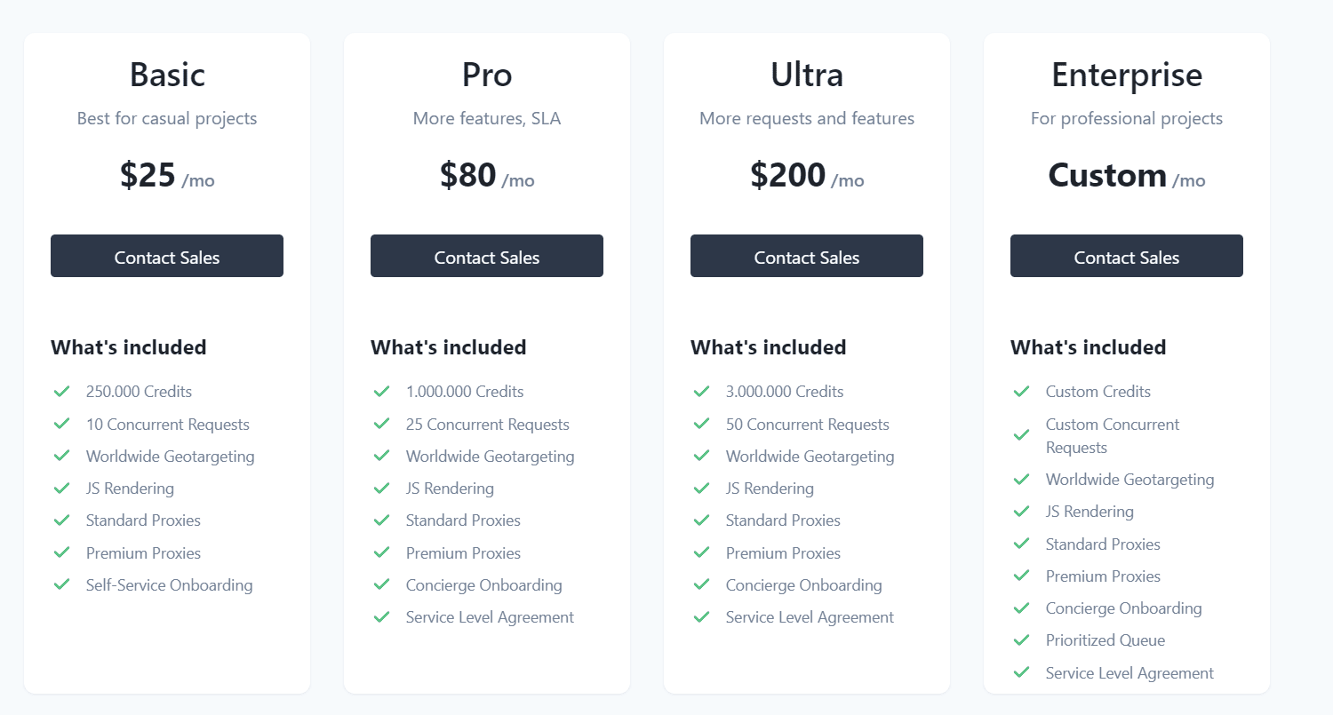 RocketScrape Lifetime Deal: Fast and reliable API for Web Scraping 6 RocketScrape Price