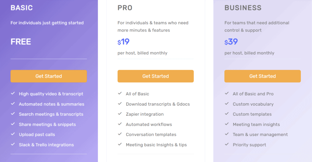 Meetgeek Price 