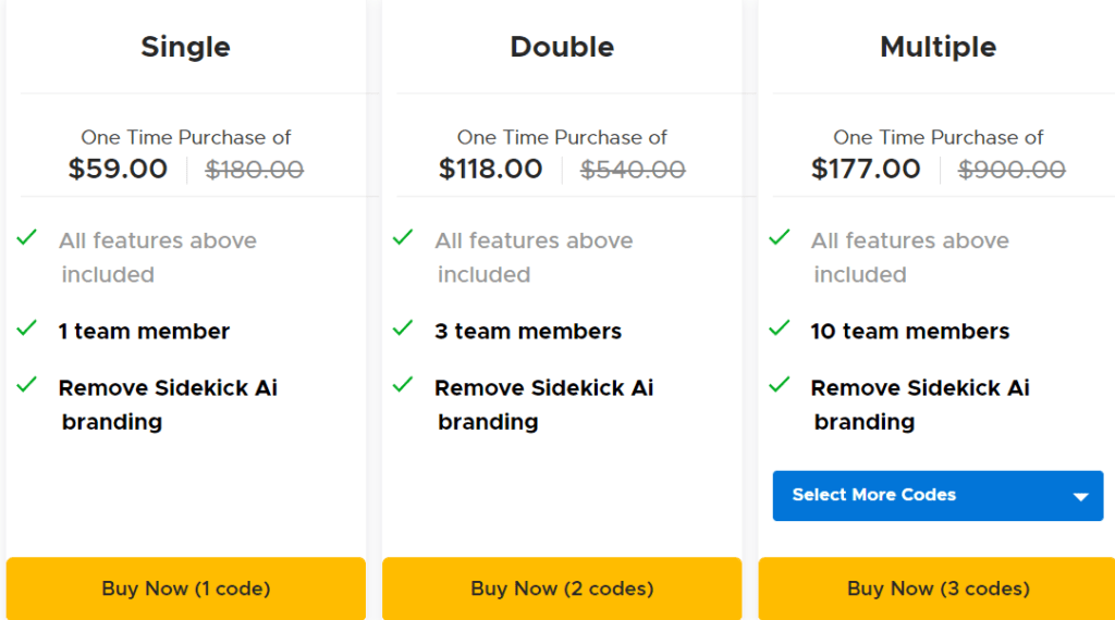 Sidekick Appsumo Price 