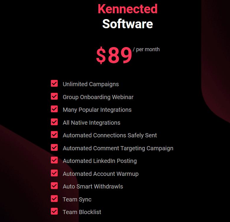 Kennected Video Price 