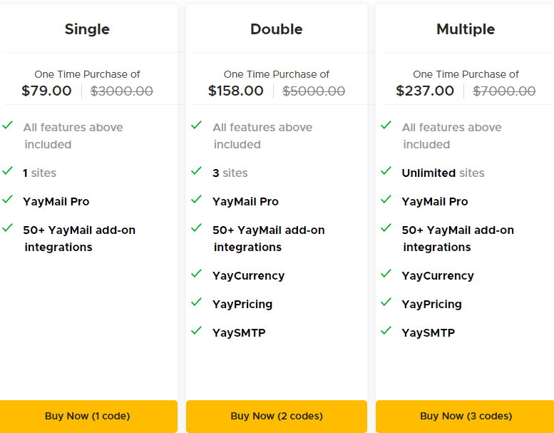 Yaymail Appsumo Price 