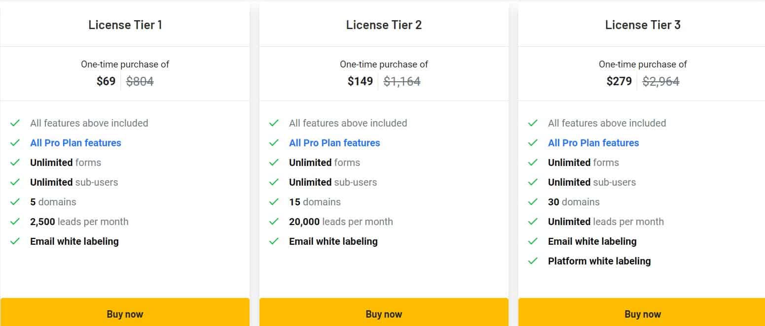Getleadforms Appsumo Price 1
