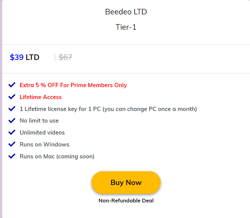 beedeo Dealmirror Price