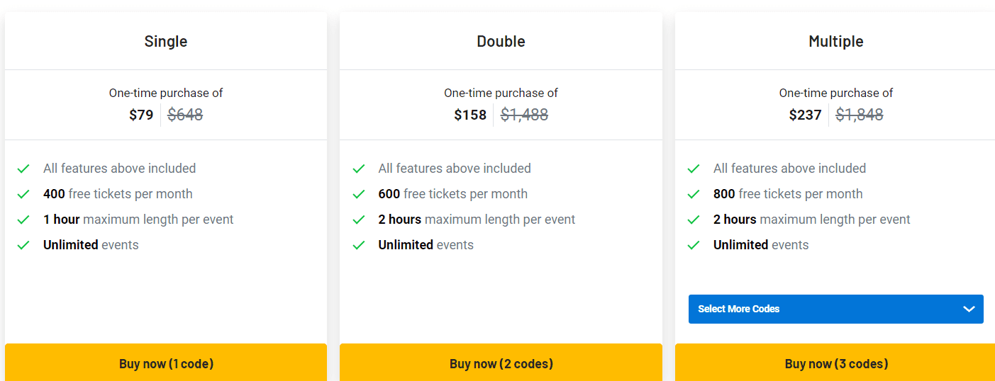 tevent Appsumo Price 