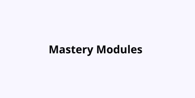 Mastery Modules Black Friday Deal