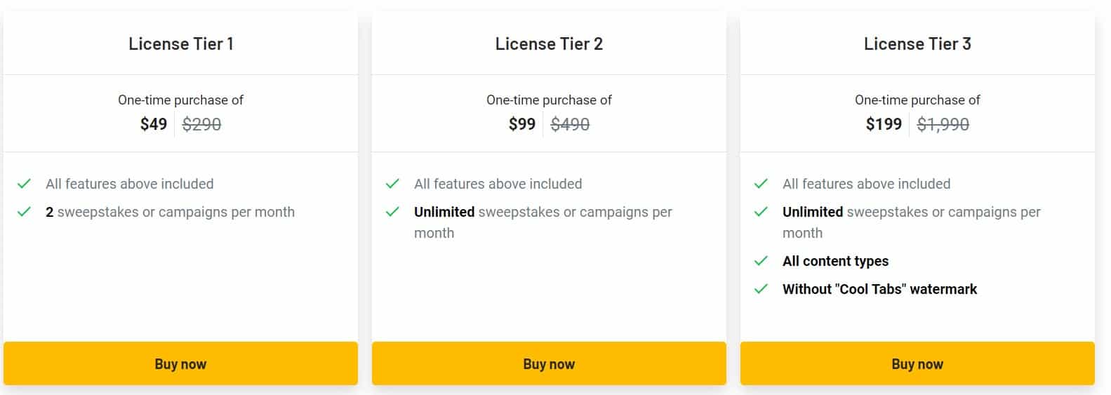 Cool tabs Appsumo Price