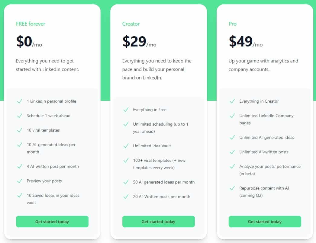 contentin regular pricing 