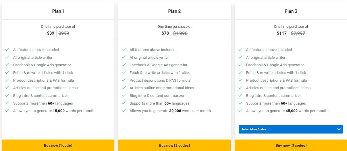 Katteb Appsumo Price 