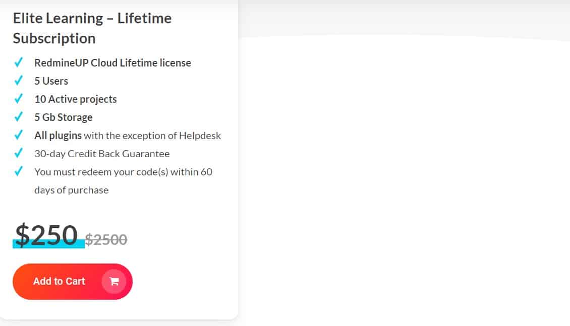 redmine dealify price