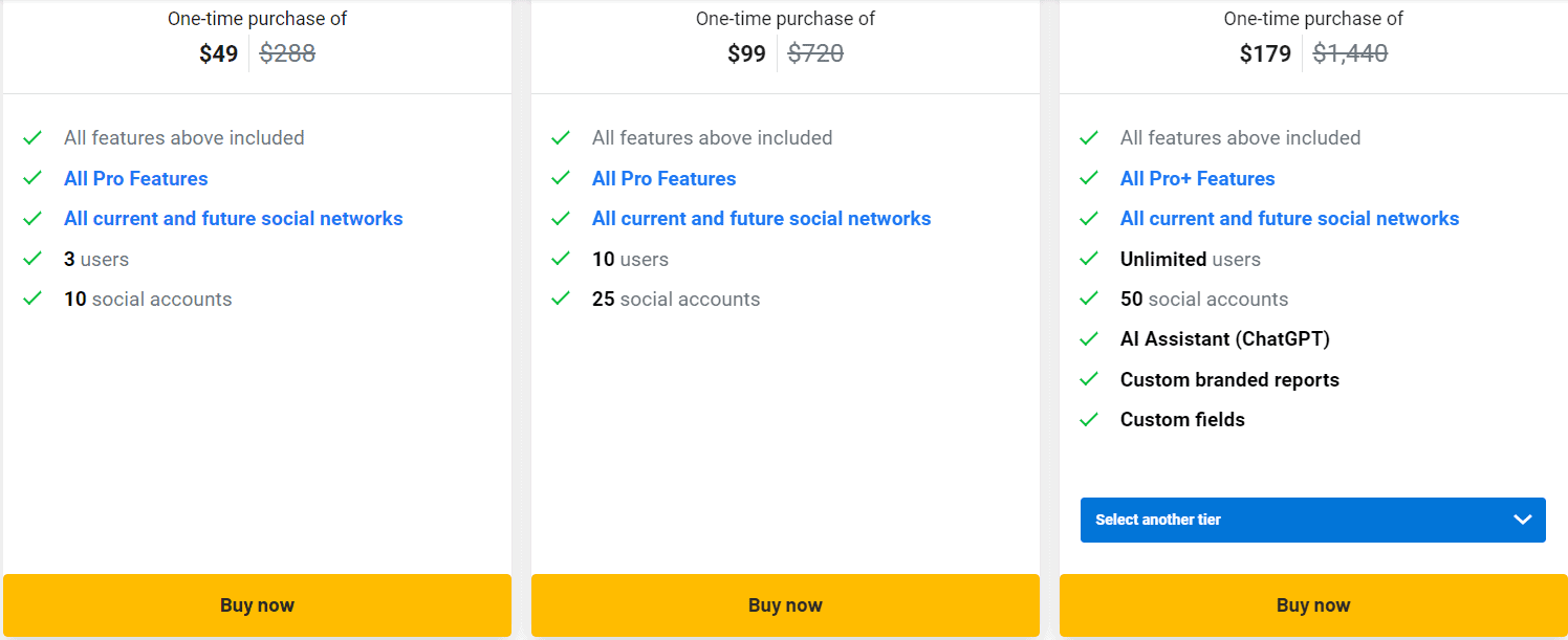 vista social appsumo price 