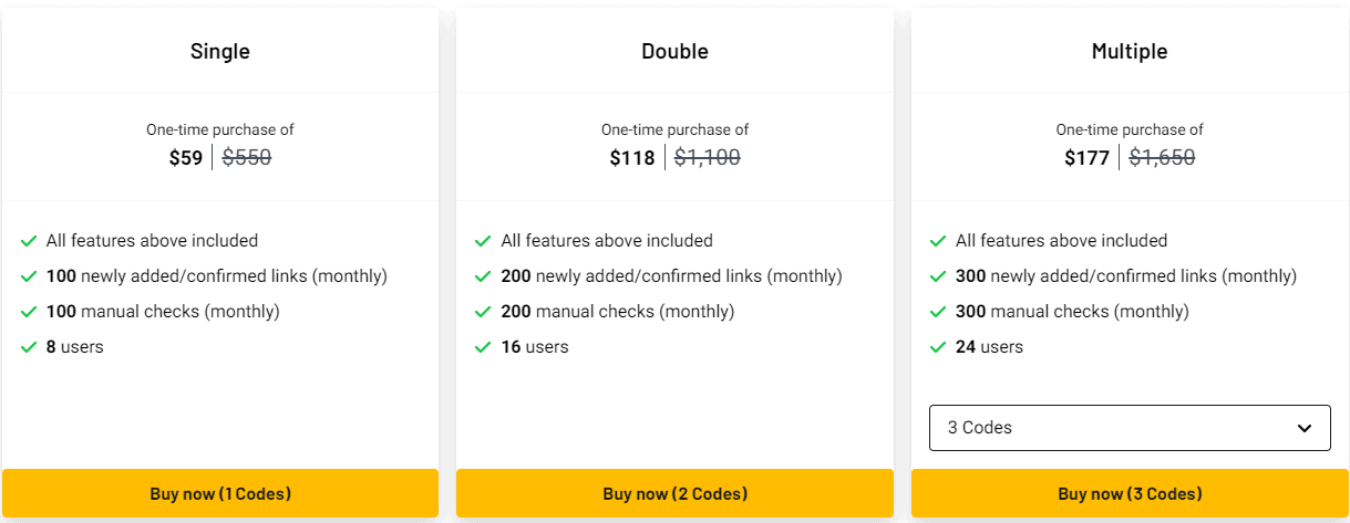 Base appsumo price