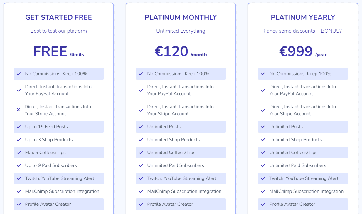wallafan regular pricing