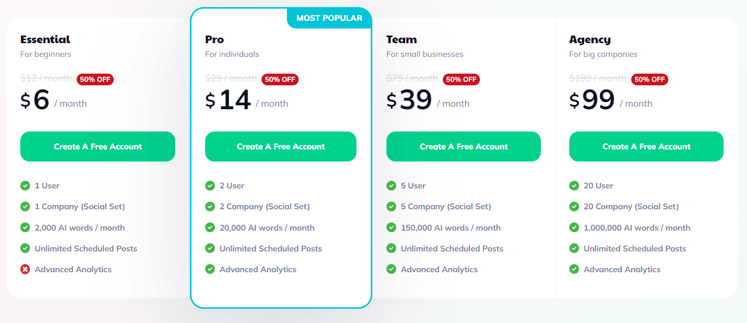 Followr regular pricing