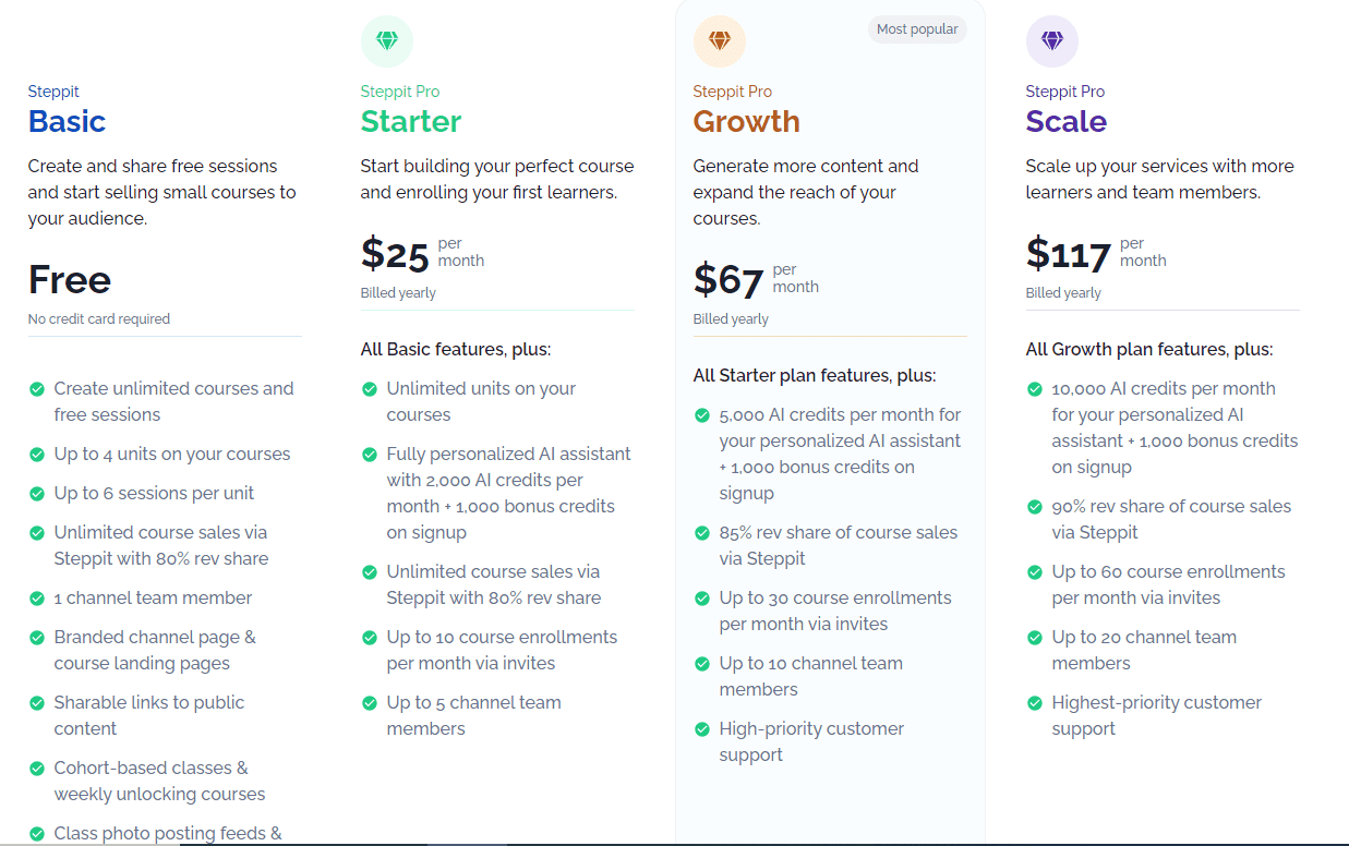 steppit regular pricing