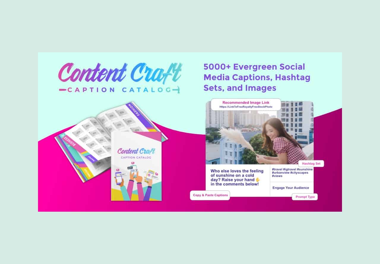 Content Craft Caption Catalog Lifetime Deal on rockethub