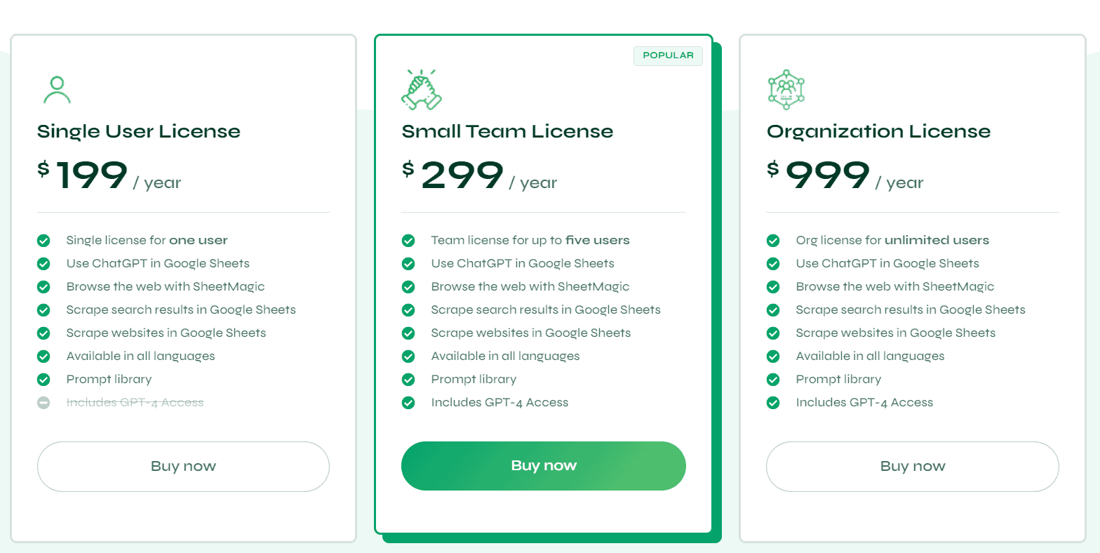 sheetsmagic regular pricing