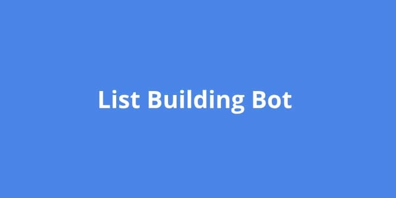 List Building Bot