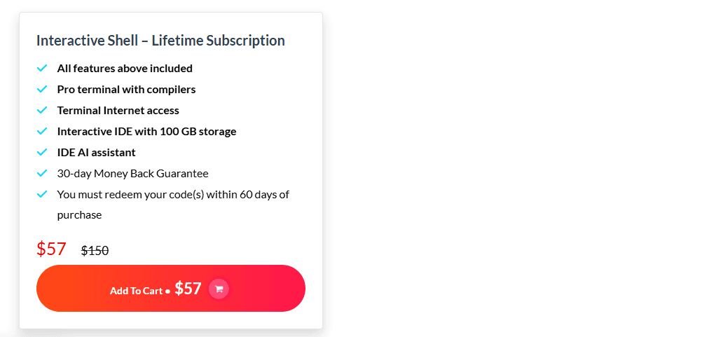 Interactive Shell dealify price