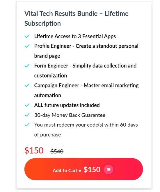 Vital Tech Results dealify price