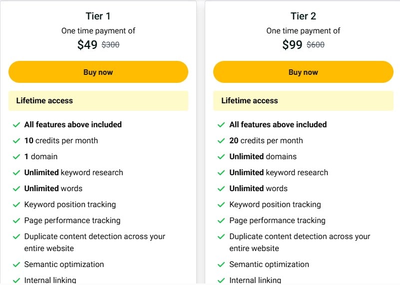 SEOpital appsumo pricing