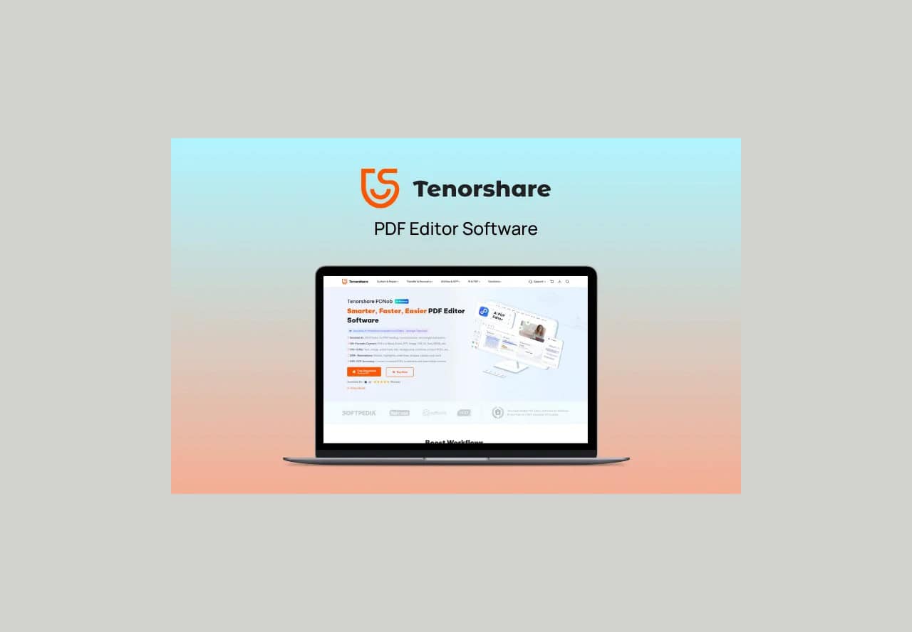 Tenorshare PDNob Lifetime Deal on dealfuel