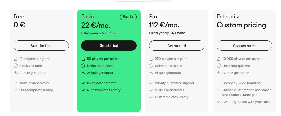 Kvistly reguular pricing
