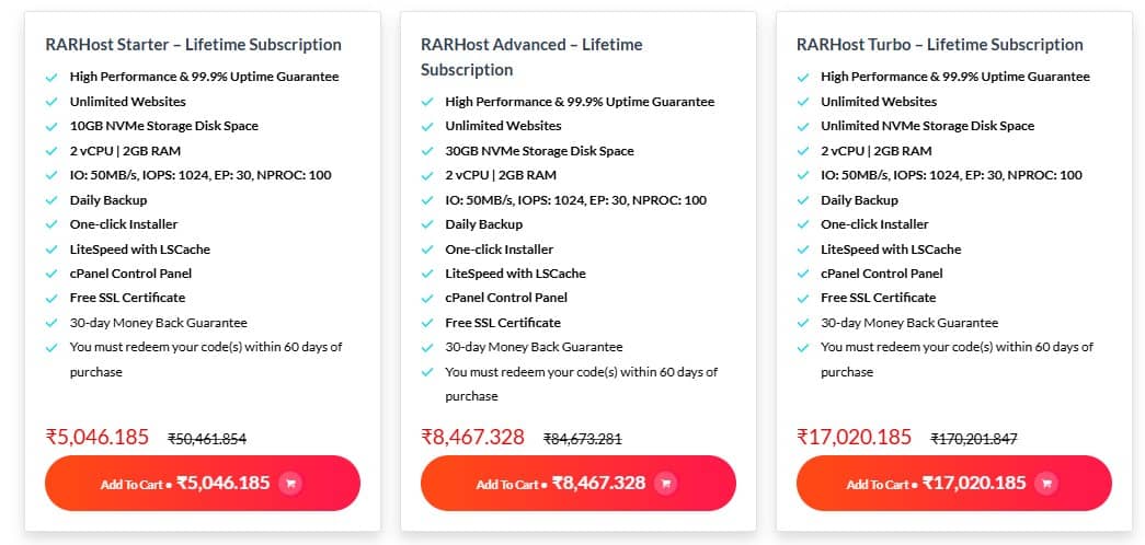 Rarhost dealify price