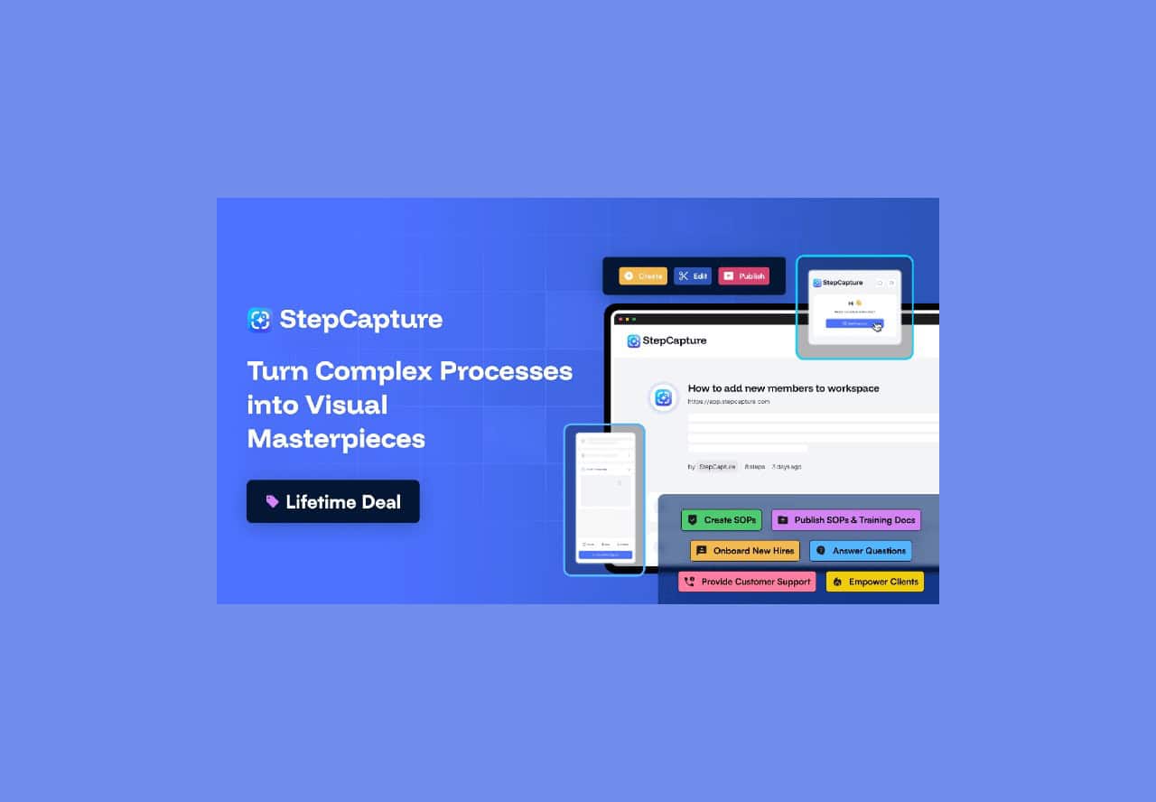 StepCapture lifetime deal on rockethub