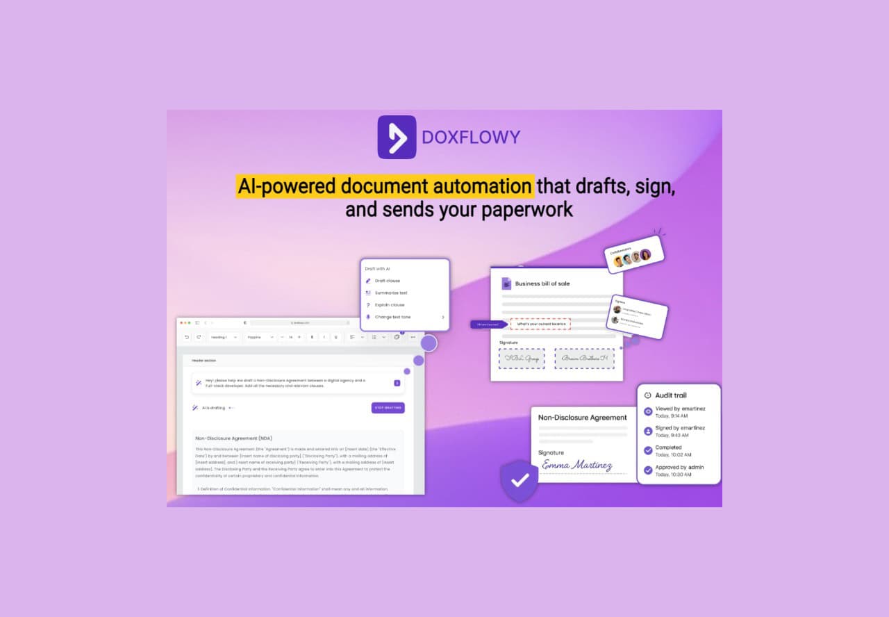 DoxFlowy lifetime deal on saaszilla