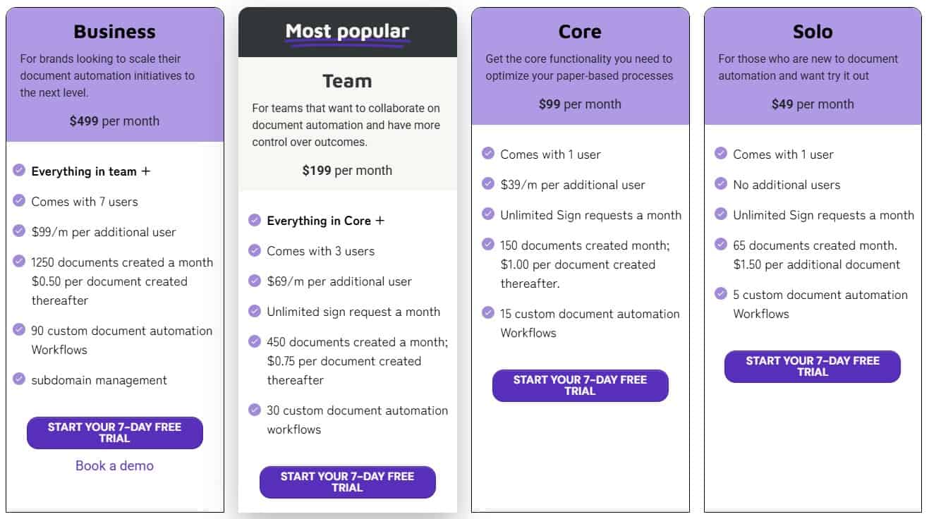 doxflowy regular pricing