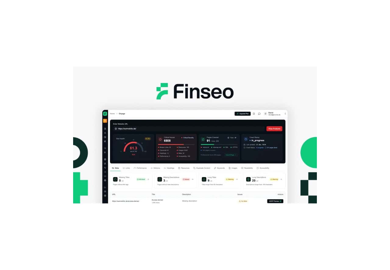 Finseo Lifetime Deal on Appsumo