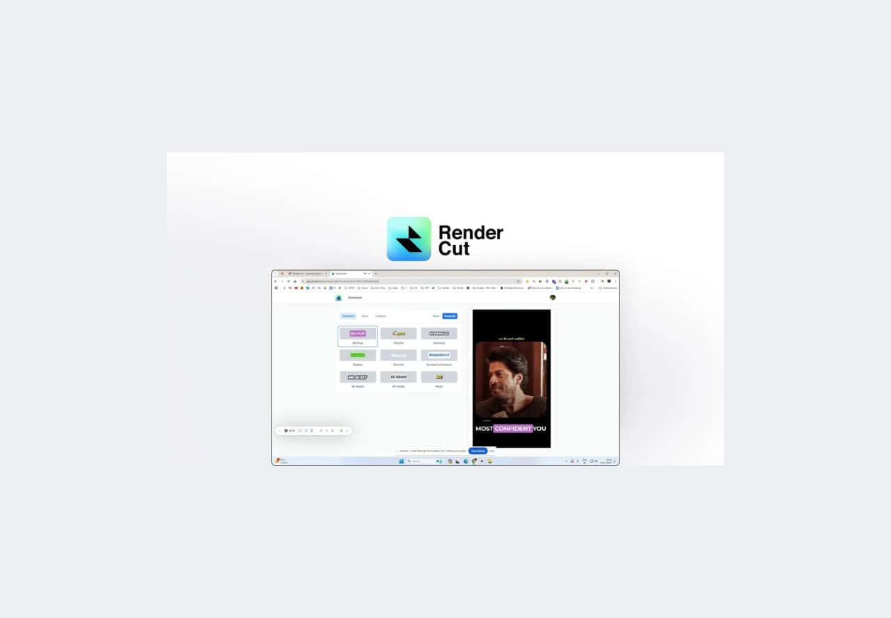RenderCut lifetime deal on appsumo
