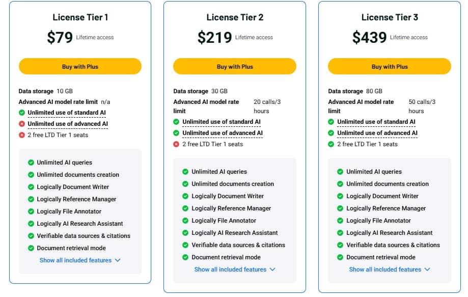 Logically Appsumo Price