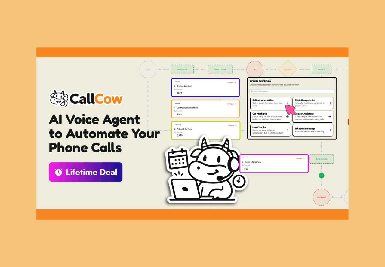 CallCow lifetime deal on Rockethub