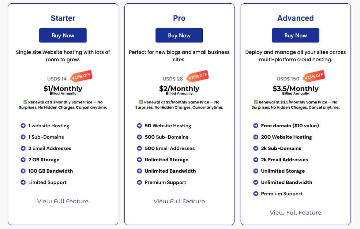 BuzzEmailHost regular pricing