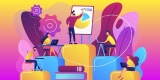 150 Vector illustrated business concepts on Bypeople