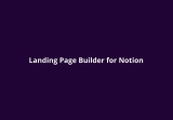Landing Page Builder for Notion Lifetime Deal